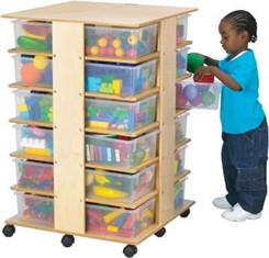 24 Cubbie Mobile Storage Tower 