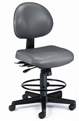 24-Hour Multi-Shift Stool in Antimicrobial Vinyl w/ 23"-27" or 27"-31" Seat Height