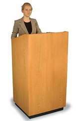25"W Golden Oak  Lectern