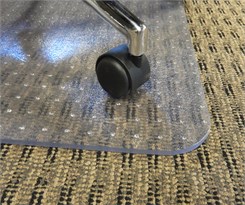 36" x 48" Rectangular Execumat .25" Thick Studded Vinyl Chair Mat - Other Sizes Available