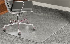 36" x 48" Rectangular Execumat .25" Thick Studded Vinyl Mat w/Beveled Edge - Other Sizes Available