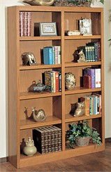 Midas Oak Bookshelves with Reinforced Oak 1-1/2" Edge