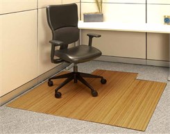 5MM Thick Roll-Up Bamboo Chair Mats