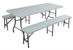 6' Resin Picnic Table & Benches