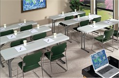 700 lb. Capacity Resin Folding Seminar Tables - 18" x 61" Resin Folding Table - Other Sizes Available.