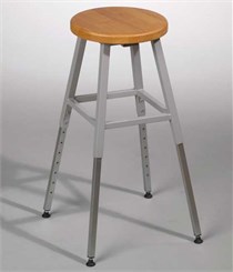 Adjustable Height Lab Stool Without Back