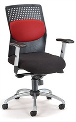 Air-Flo Office Chair with Silver Accents