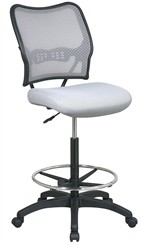 Air Grid Shadow Gray Drafting Stool w/ 27-1/2" to 32-1/2" Seat Height