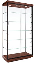 40"W Aluminum Frame Display Case w/ Micro Halogen Spotlights