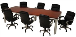 Alumina 10� Cherry Veneer Meeting Table