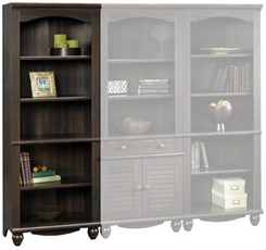 Antiqued Black Bookcase