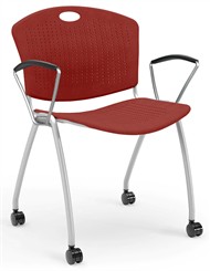 Anytime Stackable Arm Chair with Casters