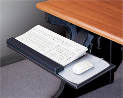 Articulating Keyboard Drawer With Mouse Pad