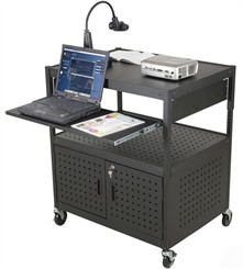 Height Adjustable AV Cart
