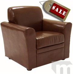 Brown Leather Club Chair