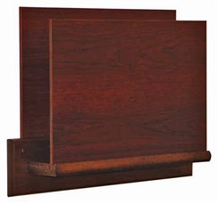 Open End Chart Holder with Square Mounting Plate