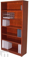 Cherry & Mahogany Veneer Heavy Duty Bookcases