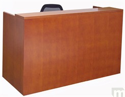 Genuine Cherry Veneer Rectangular Reception Desk
