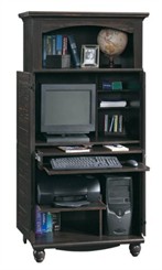 Computer Armoire in Antiqued Paint Finish