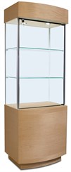 Compact Curved Front Display Case