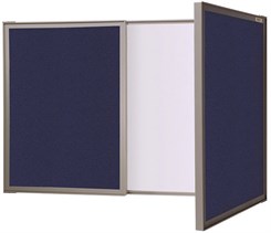 Combination Markerboard/Tackboard with Doors