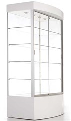 Curved Base Display Cabinet