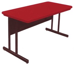 Blow-Molded Plastic Top Computer Tables