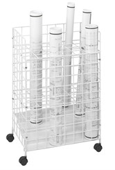 Economy Roll File Series -- Wire Roll File w/ 4 Tubes