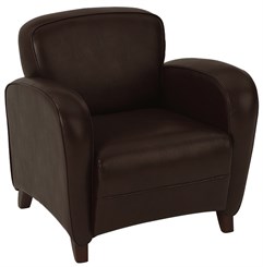 Office Star Embrace-Mocha Eco Leather Club Chair