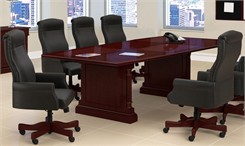 English Cherry Expandable Traditional Conference Tables