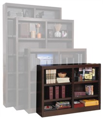 Espresso 48"W Real Wood Bookcases