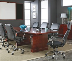 Expandable Cherry Veneer Conference Tables