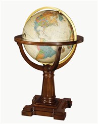 20" Illuminated Annapolis Floor Globe