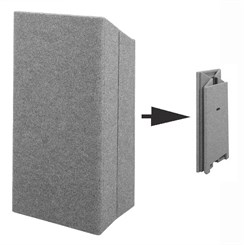 Folding Carpeted Lectern