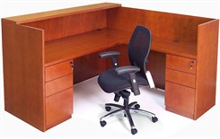 Genuine Cherry Veneer Reception Desk