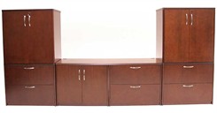 Genuine Veneer Modular Storage Components - Storage Cabinet