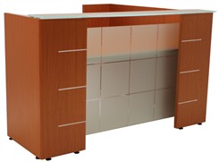 Glass Top & Front Reception Desk