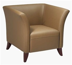 Office Star SL1871 Taupe Leather Club Chair