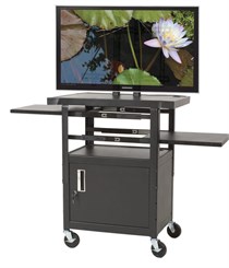 Height Adjustable Flat Panel TV Cart