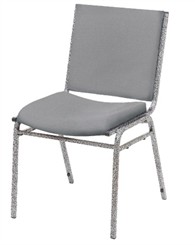 Heavy Duty Upholstered Armless Stack Chair
