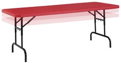 Height Adjustable Blow Molded Folding Table