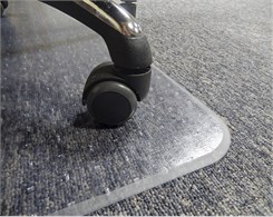 36" x 48" Heavy-Duty Studded .145" Thick Vinyl Chair Mats With Easy On-Off Beveled Edge - Other Sizes Available