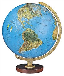 12" Illuminated Livingston Globe