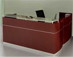  L-Shaped Napoli Reception Desk with Drawers