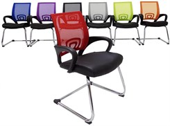 Leather & Mesh Color Burst Guest/Reception Chairs