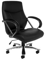 500 Lb. Capacity Mid Back Chair In  Cream or Black