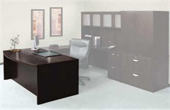 Mira Series - 72" Bow Front Desk