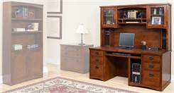 Mission Genuine Oak Furniture Series -- 68"W Executive Desk