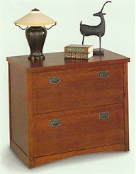 Mission Oak Lateral File