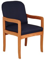 Post Leg Contemporary Oak Seating - Arm Chair